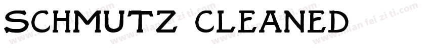 schmutz cleaned字体转换
